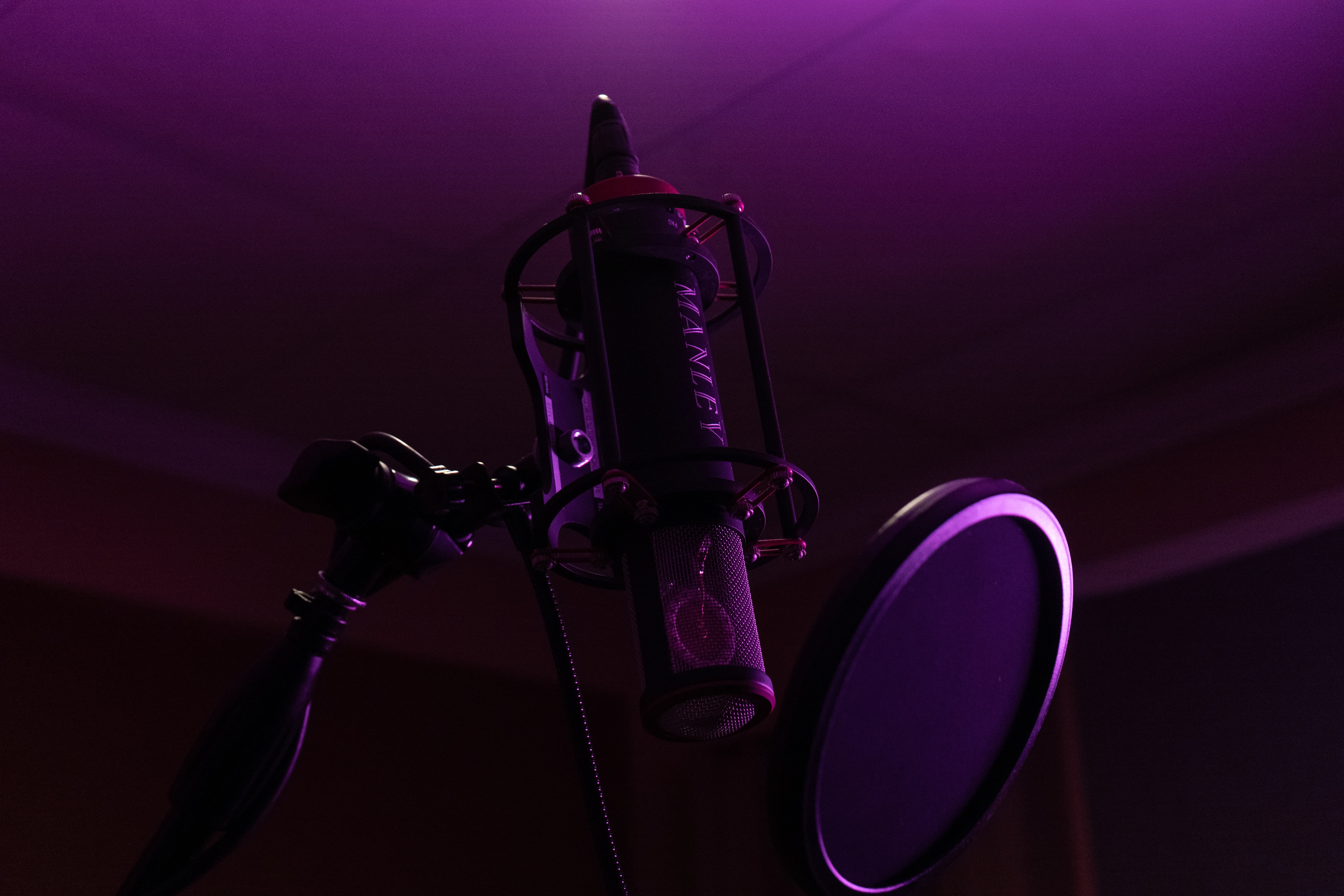 A close-up of the professional audio equipment and mixing console.