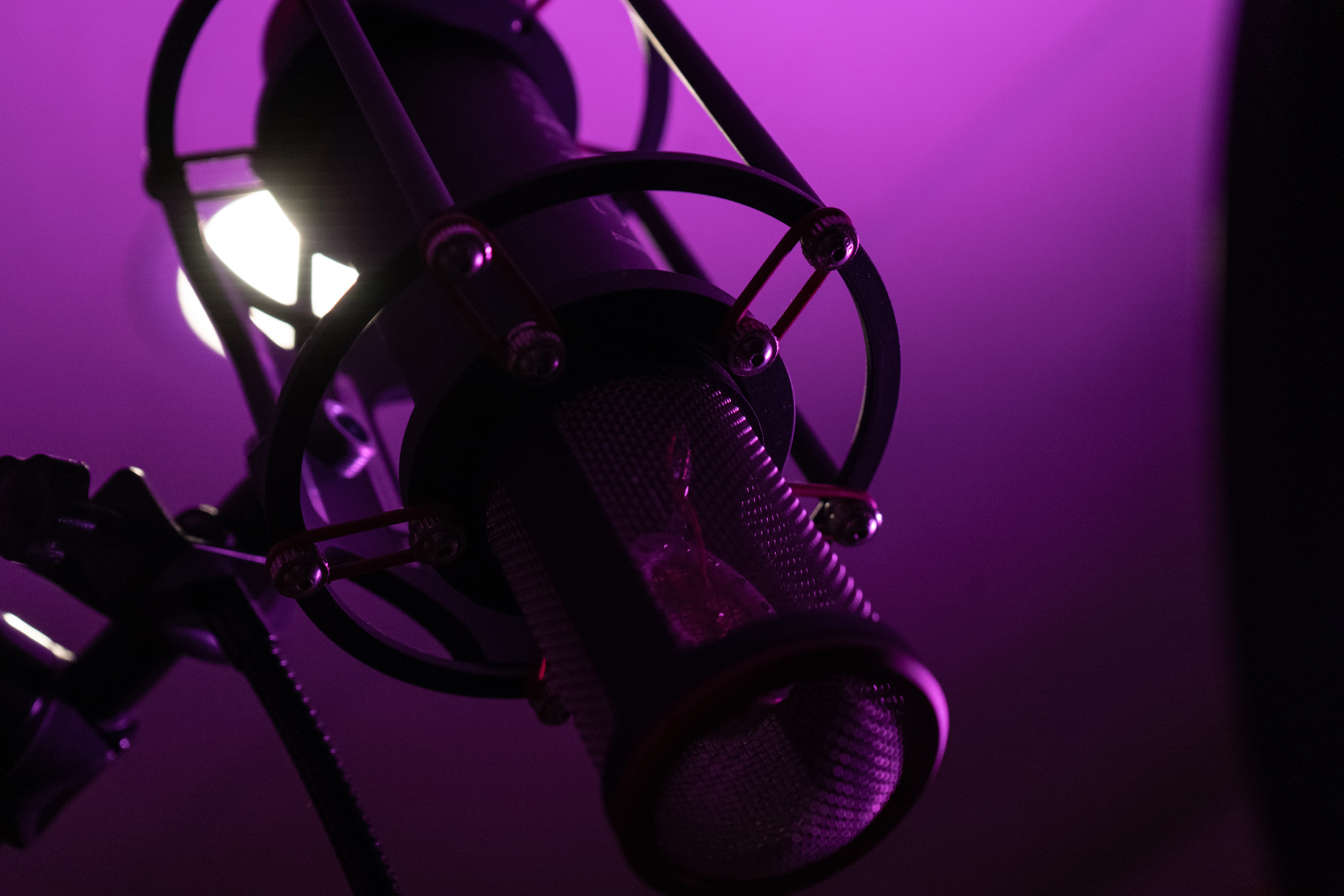 Detailed view of the audio interface and gear rack at the studio.